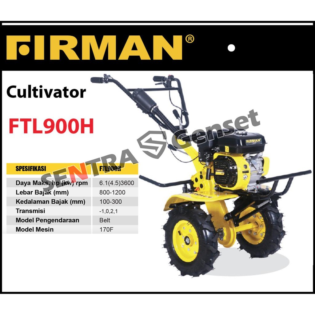 Promo traktor firman ftl 900H. Mesin bajak sawah mini. mesin cultivator
