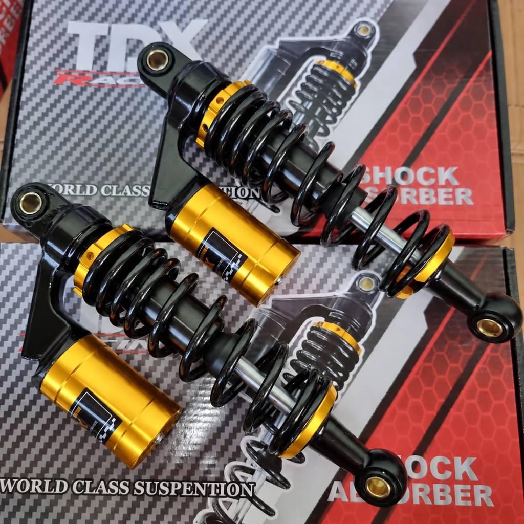 SHOCKBREAKER TABUNG ATAS TDX KODE W3338 SHOCK TABUNG MOTOR BEBEK UKURAN 280MM 340MMUNIVERSAL SEMUA M