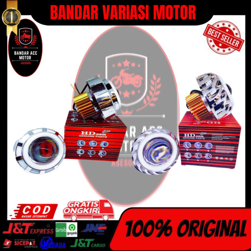 PROMO Lampu Depan Projie Proji LED Running MOTOR MATIC Beat Vario Scoopy nmax xmax ADV PCX AEROX MIO