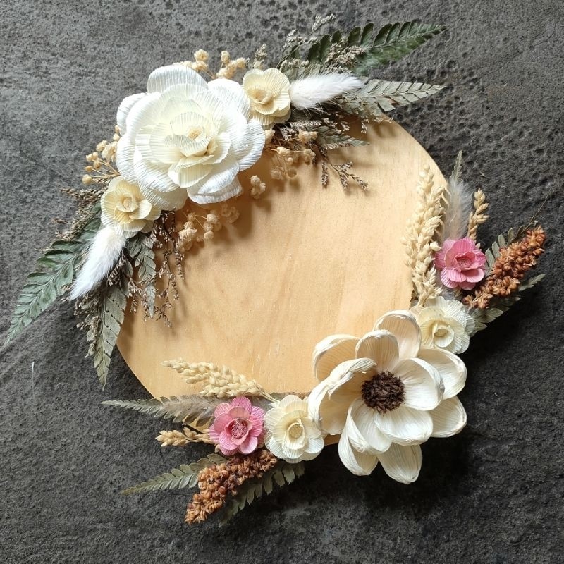 Rustic Flower Suplly- Rustic Supply - rangkaian bunga mahar hiasan mahar rangkaian bunga kering Bung