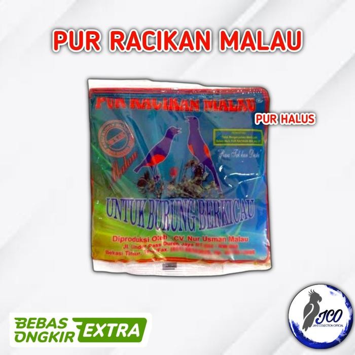 PUR RACIKAN MALAU HALUS PAKAN BURUNG MURAI KACER PUR RACIKAN MALAU