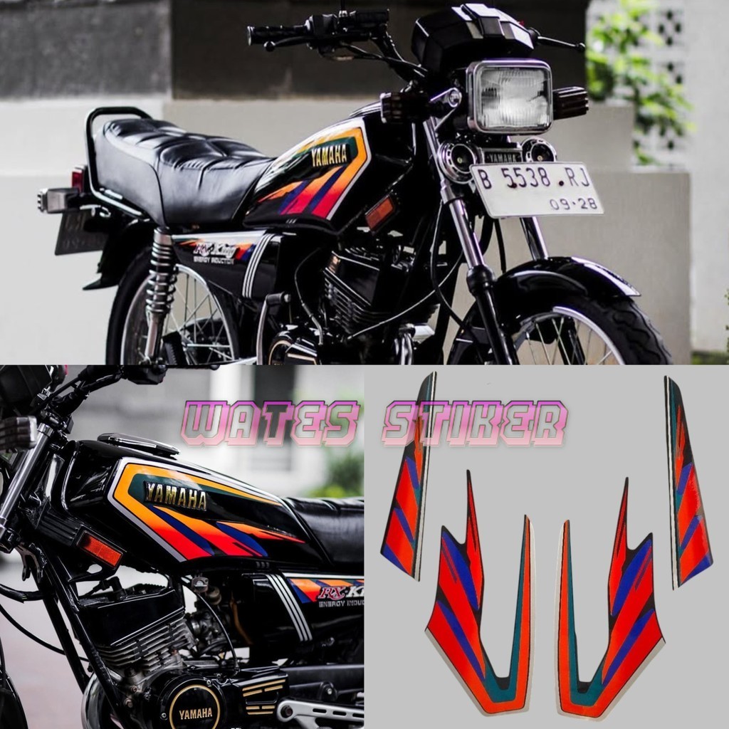 Striping Sticker Lis Les Polet yamaha RX king 1997 stiker les LIST BODY RX KING