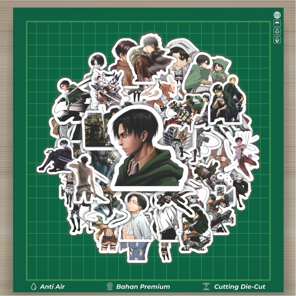 

HOT 50 PCS STIKER Stiker Anime Attack On Titan Anime Version Levi Ackerman Stiker Fashion Cars Decal Dingin Kartu Album Custom Vinyl Anti Air- Sticker Aesthetic Buku Journal Koper Casing HP Tablet Laptop Helm Motor Botol Minum
