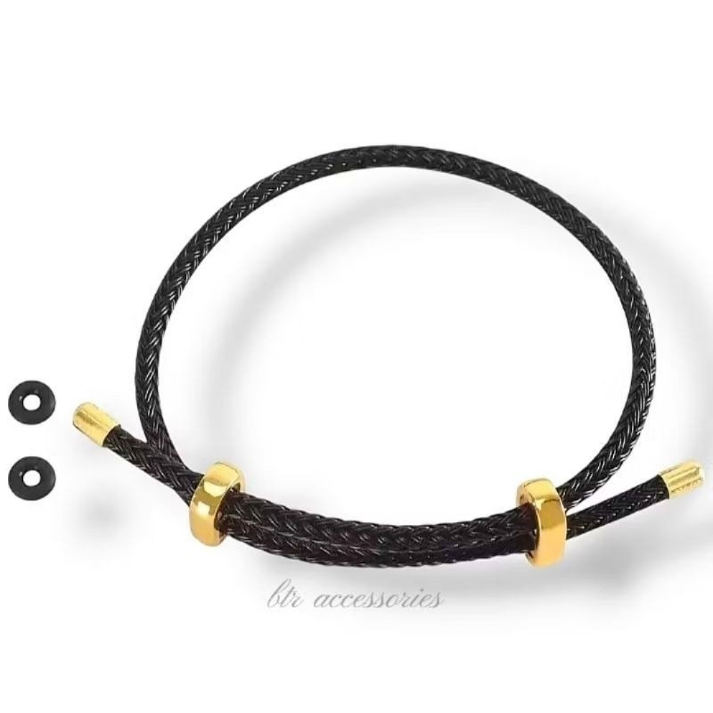 Gelang tali kawat pandora tahan air/waterproof grosir