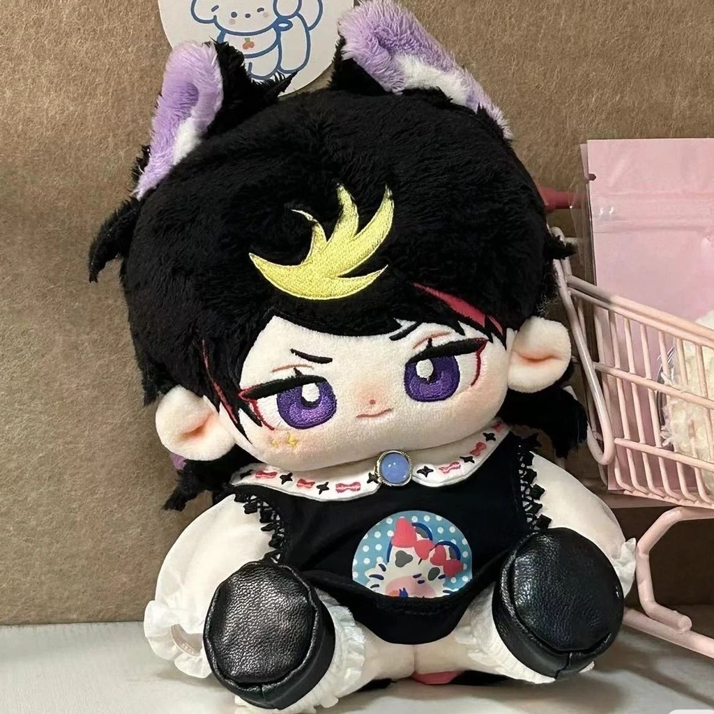 Vtuber Nijisanji Shu Yamino Cartoon Sitting Posture Plush Doll Body Dress Up Cotton Plushie Pillow C