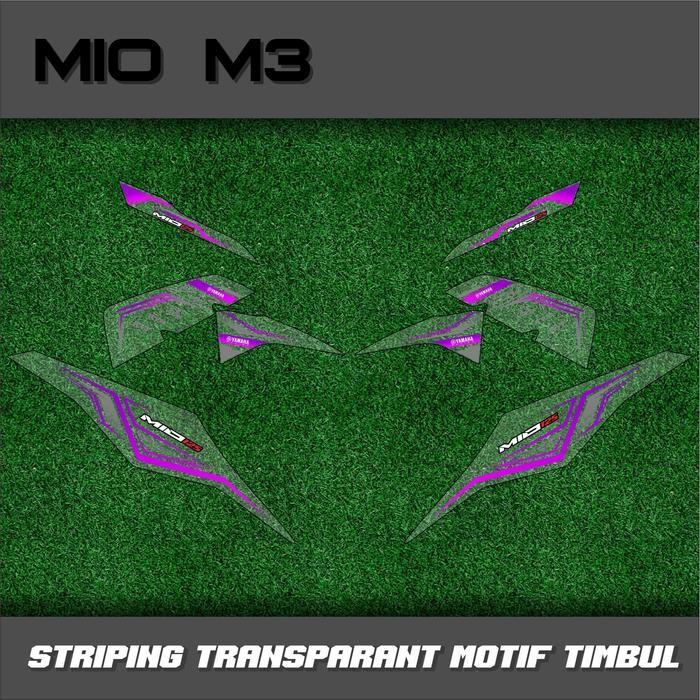 Striping Transparan Variasi Yamaha Mio M3 Sticker Striping Transparan motor mio m3 tema list variasi
