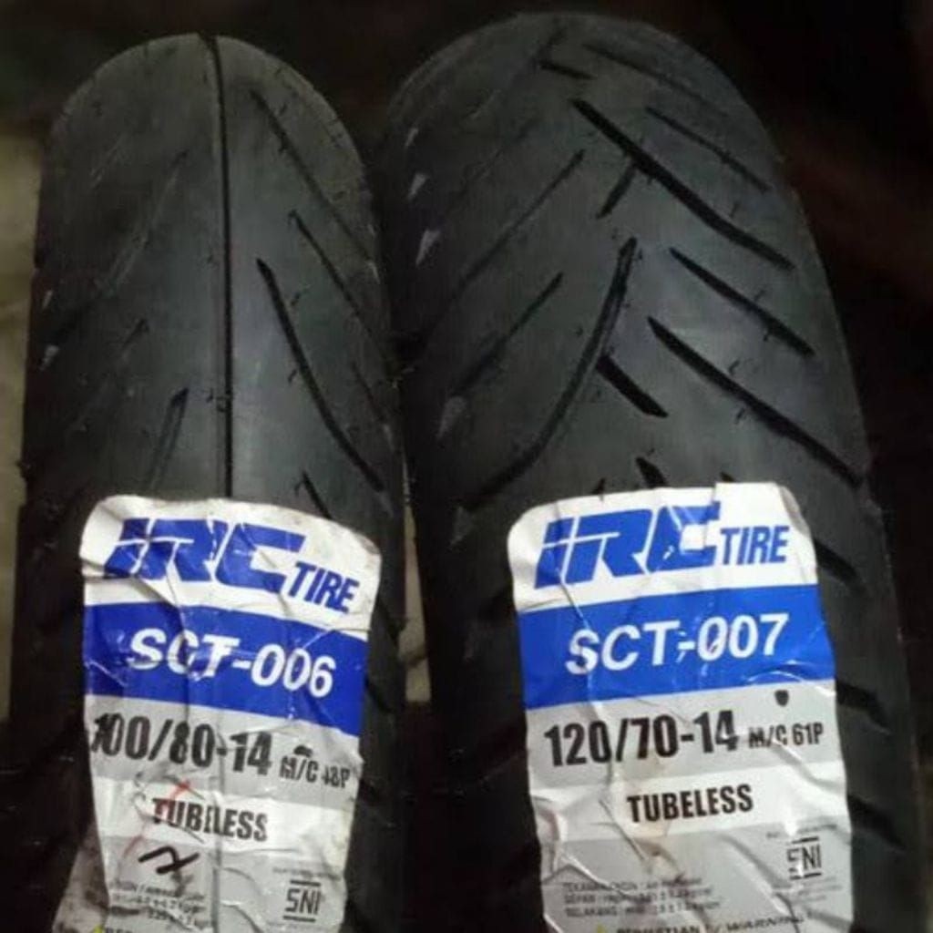 PROMO Ban Motor Matic PCX Murah MERK IRC Ukuran 100/80 & 120/70 - Ring 14 Tubeless