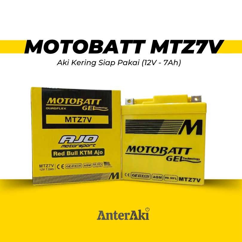 MOTOBATT MTZ7V Aki Motor Aerox Nmax Lexi - Aki Kering 7Ah