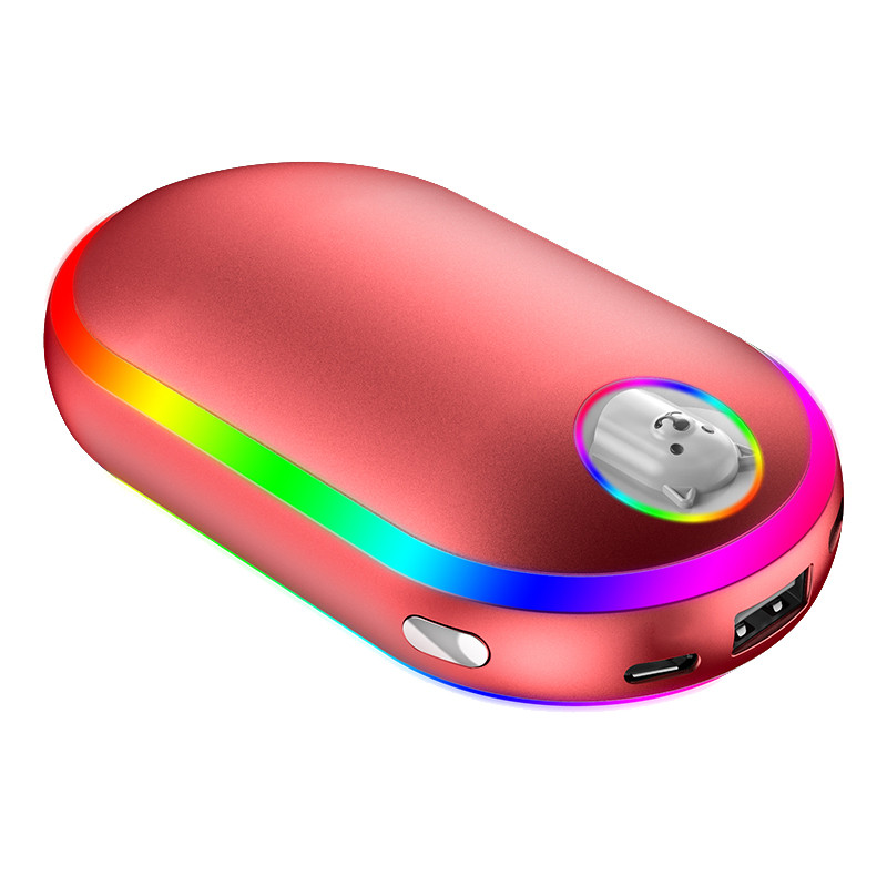 Top Sale 10000Mah USB Rechargeable Electric Hand Warmer Winter Double-Side Heating Mini Long-Life Po