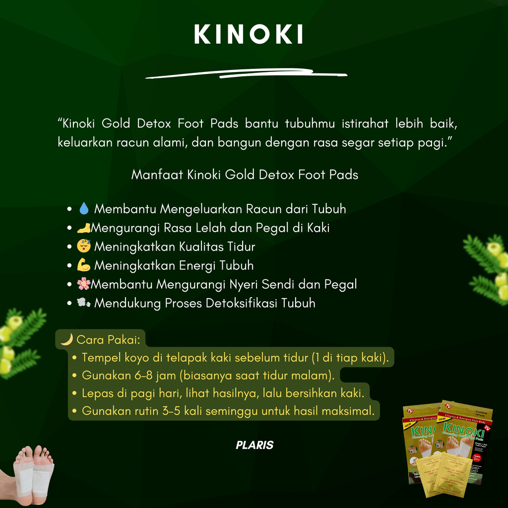 (PAKET SEHAT) Koyo Kinoki Detox Kaki & Knee Patch Pereda Nyeri Lutut Foot Hand Masker Perawatan Exfo