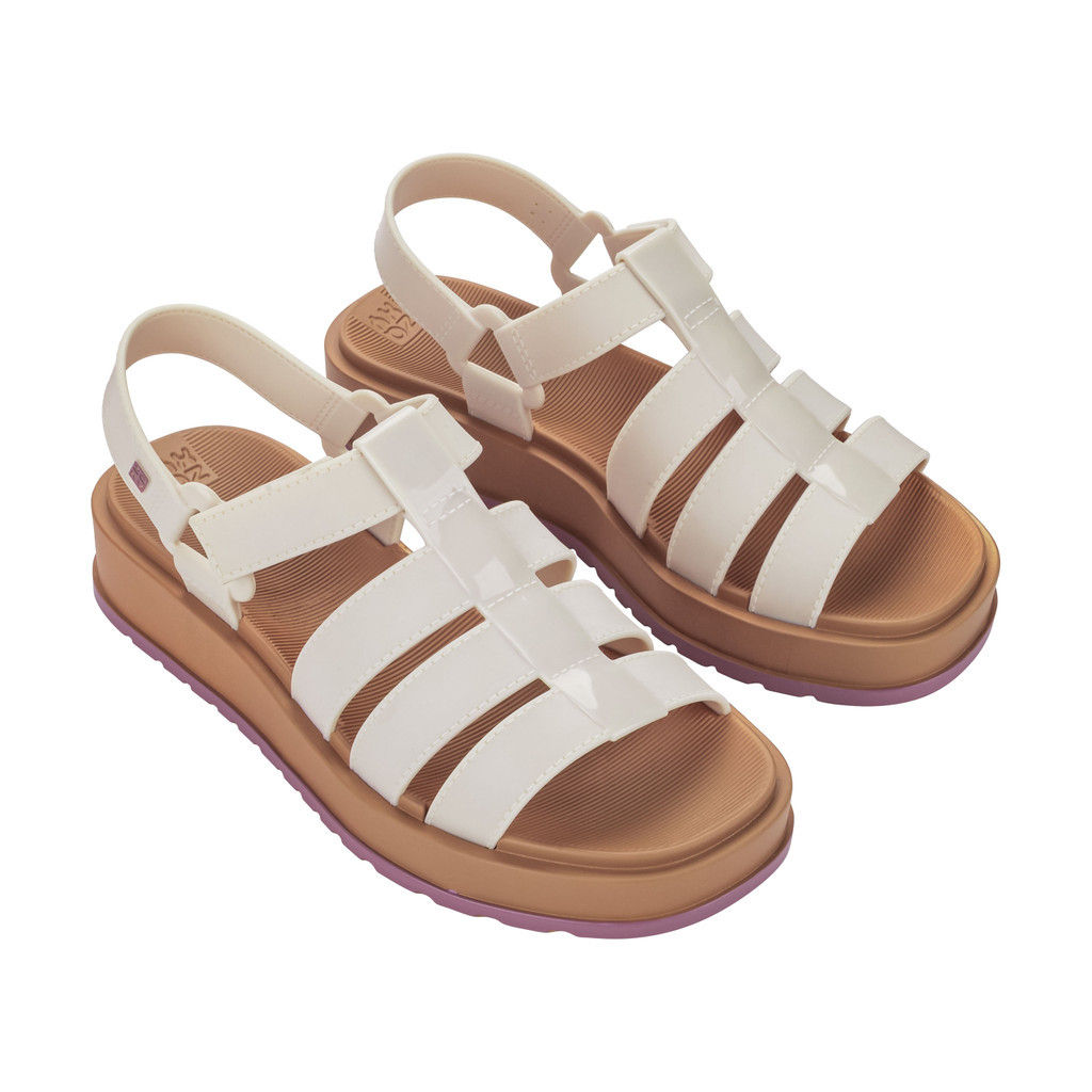 Sepatu Sandal Wanita Zaxy Conectada Sand Ad Off White Medio/Marrom