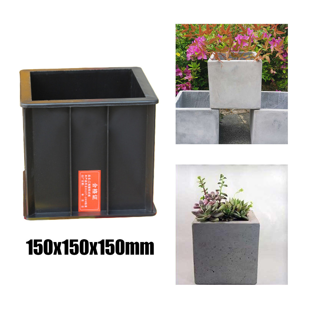 15X15X15cm Kotak semen, cetakan uji plastik beton, cetakan uji plastik anti rembesan mortar, kotak c