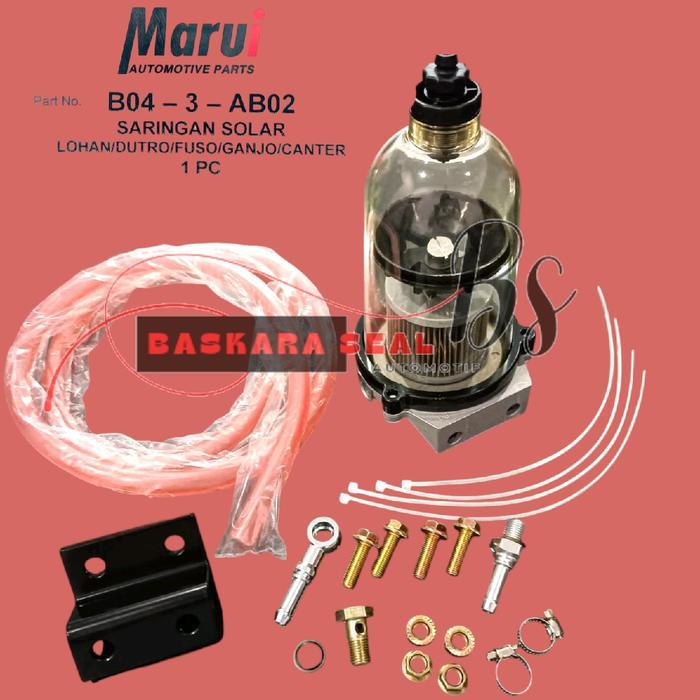 1SET FUEL STRAINER FILTER SOLAR B30 HINO LOHAN 500 DUTRO FUSO GANJO EURO 4