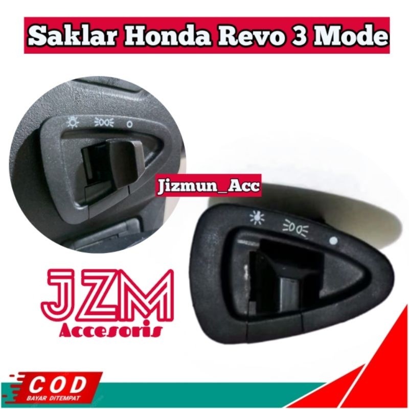 Saklar On Off Tombol Lampu Revo Absolute Blade Scoopy Karbu