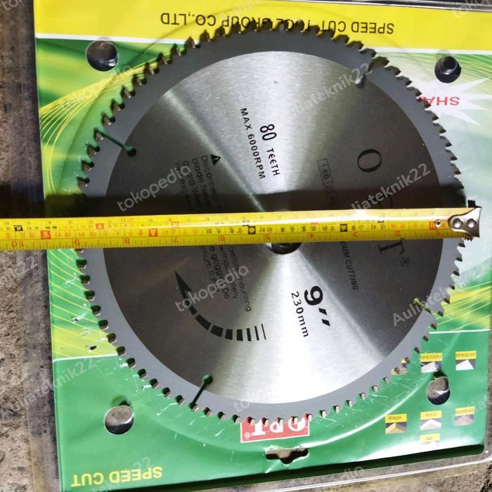 circular saw blade 9 inch 80T mata potong alumunium