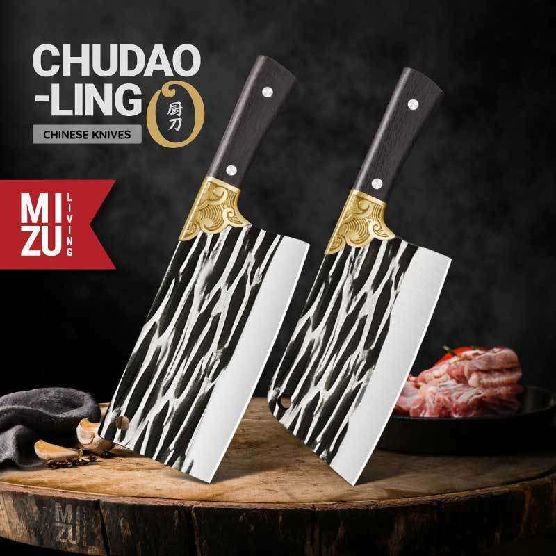MIZU CHUDAO-LING Chinese Knives Chef's Knife Chopper Knife Stainless Kitchen Knife Pisau Daging Piso