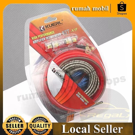 10GA Kit Kabel Speaker Audio Mobil Amplifier Player Konversi Audio Mobil / Kit Kabel Subwoofer Mobil