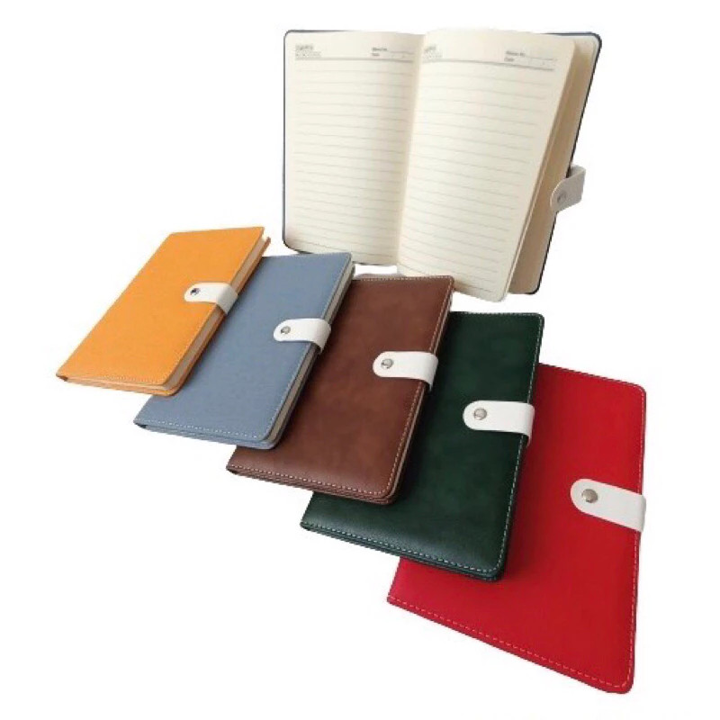 Notebook Pocket / Agenda Kulit Kancing Kecil 50K