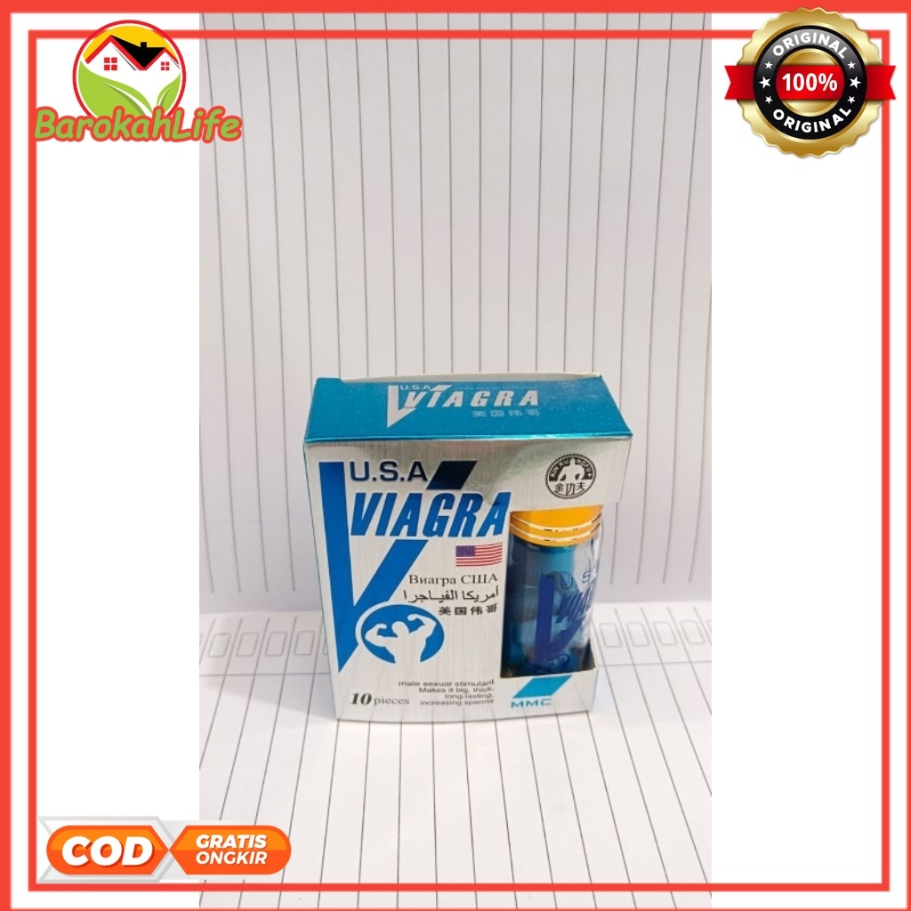 Vagra Vigra Viagra original usa New V-Agra Warna Biru MMC USA Stamina Pria Pils Biru 100% original