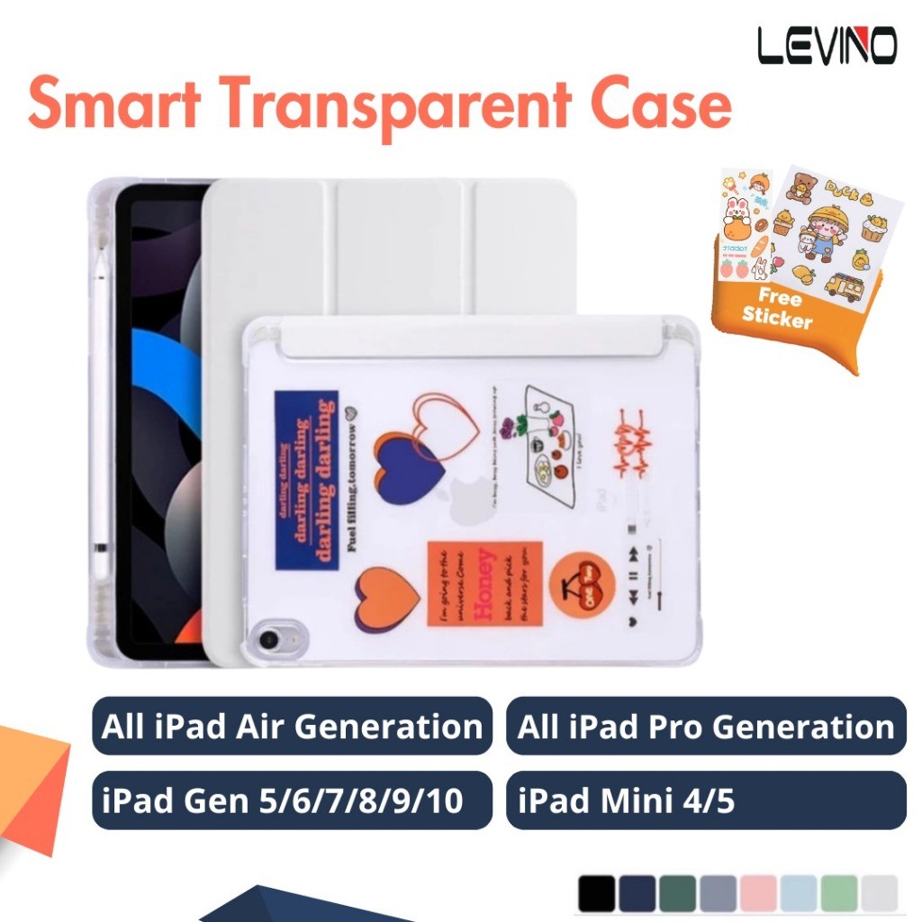Terlaris Case iPad Gen 10th 10.9" Air4/Air5 IPad Air M2 11" 2024 / iPad Mini 4/5 7.9" Gen 7/8/9 10.2