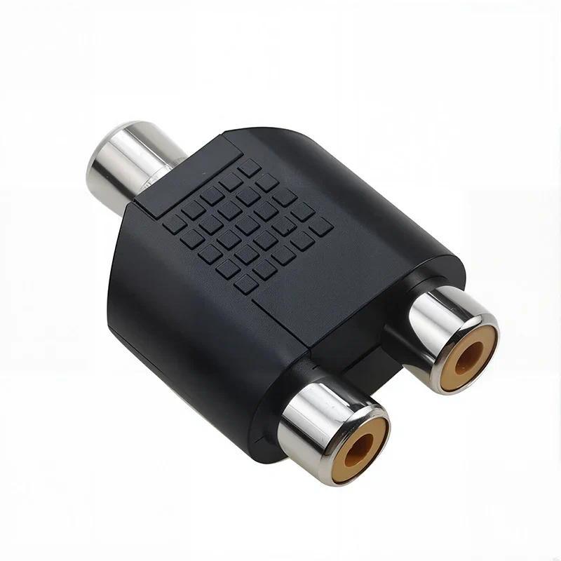 5Pcs RCA Lotus Male Plug RCA Lotus Female Jack Socket 3 Female 3Way Adapter RCA Auo Connector for Au
