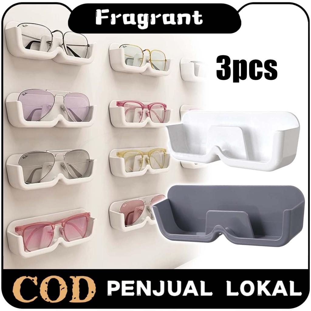 3pcs Tempat Kacamata Holder Gantung / Rak Penyimpan Kacamata Multifungsi / Rak Tempat Kacamata Gantu
