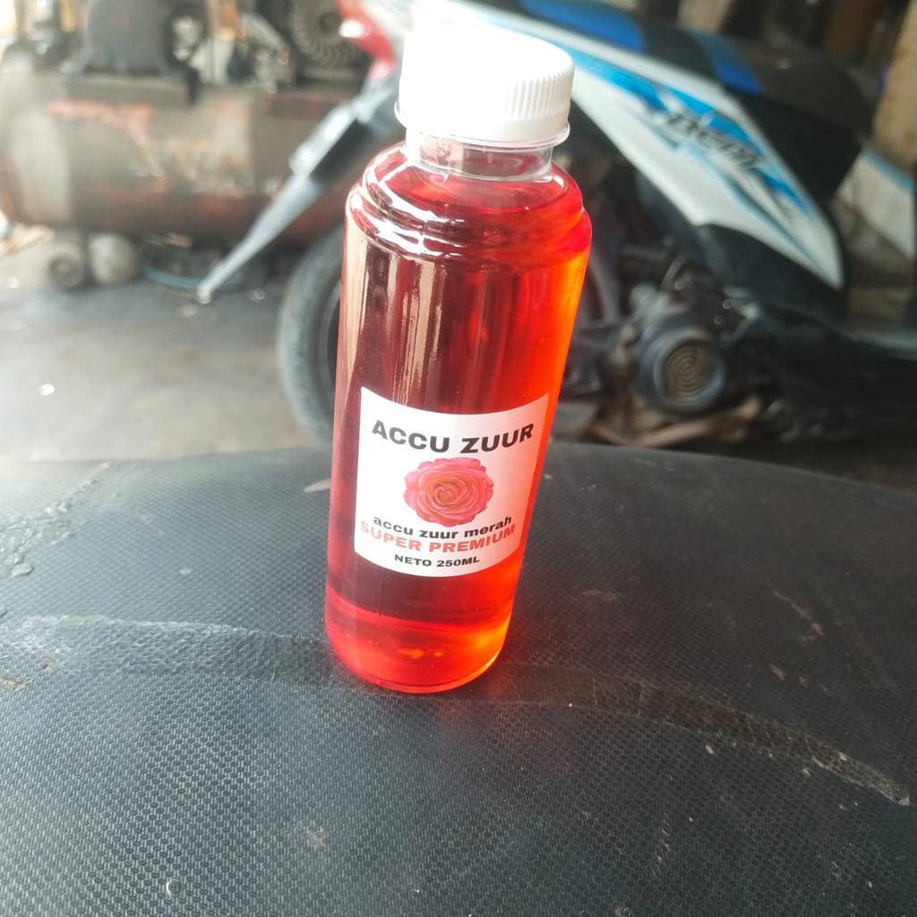 AMPUH Air Aki Zuur Merah | Magic Zuur Cairan Perbaikan Aki Kering Basah Motor Mobil Sepeda Listrik |