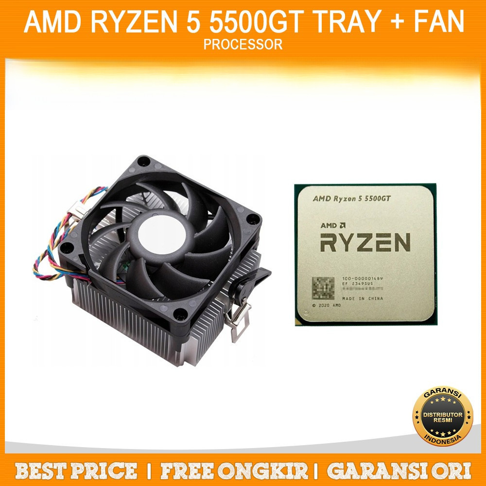 AMD Ryzen 5 5500GT MPK Tray + Fan Resmi AM4 DDR4