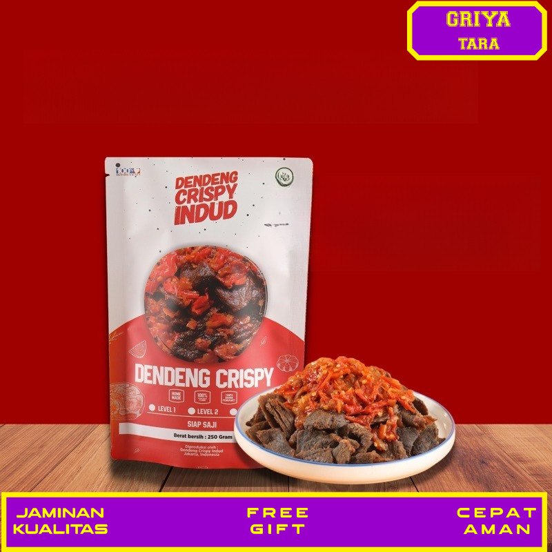 Dendeng Sapi Crispy / Kering Indud 125 Gram - 250 Gram