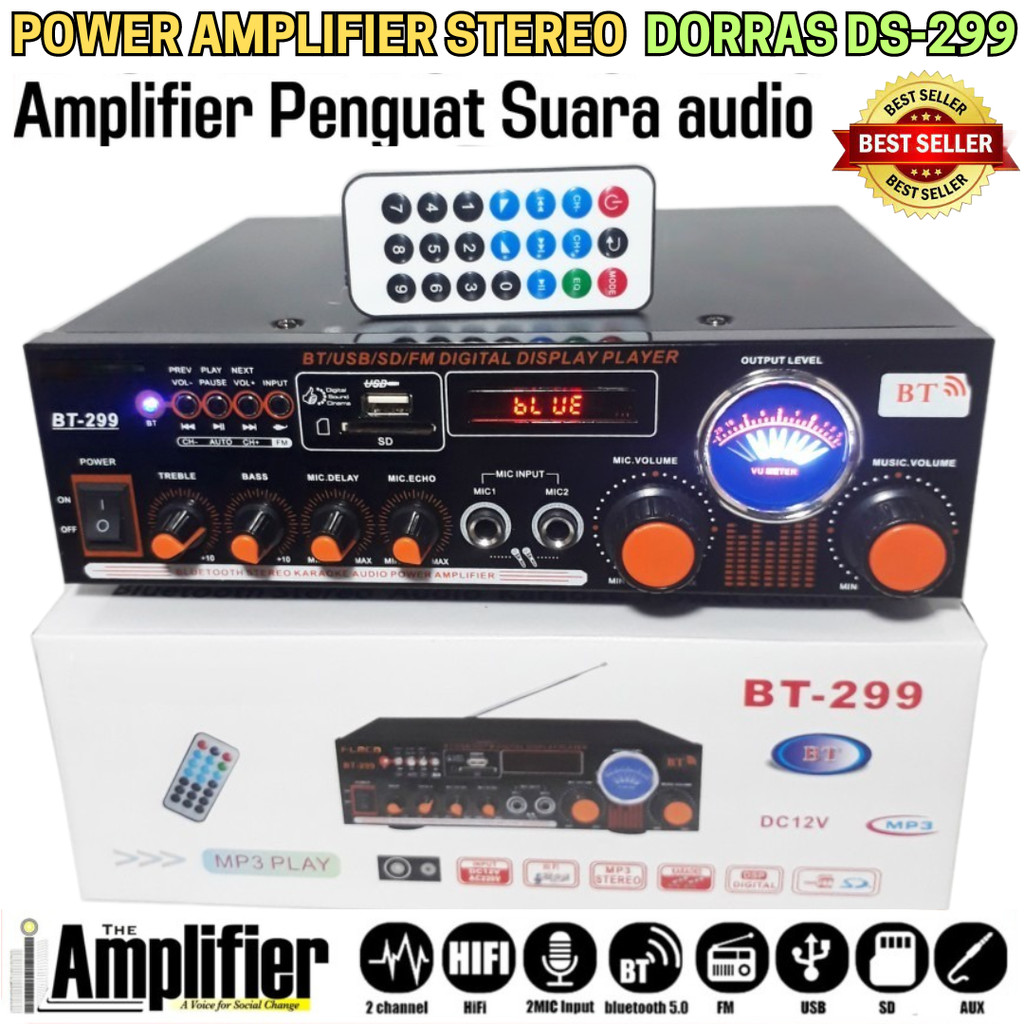 NEWW Dorras Amplifier Karaoke 1000watt Dorras Ds-299 Stereo Audio/Amplifier | Power Amplifier Dorras