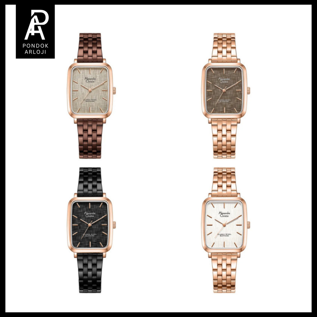 ORIGINAL Jam Tangan Pria Alexandre Christie AC 8699 / ac8699 / ac 8699 Rantai Stainless Steel