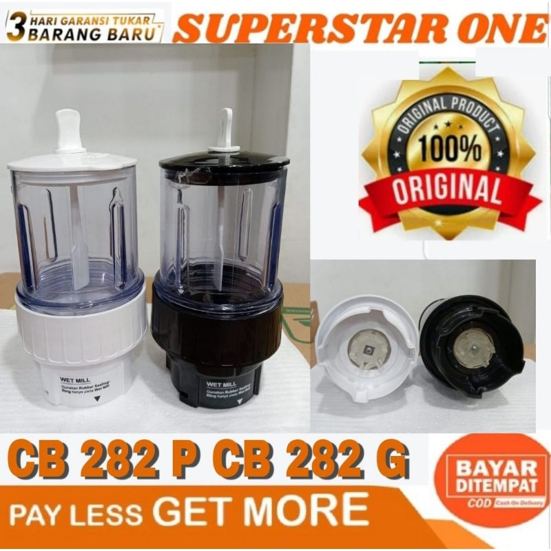 mounting gelas set wet Mill CB 282 P CB 282 G original Chopper blender ORI cosmos mounting gelas set