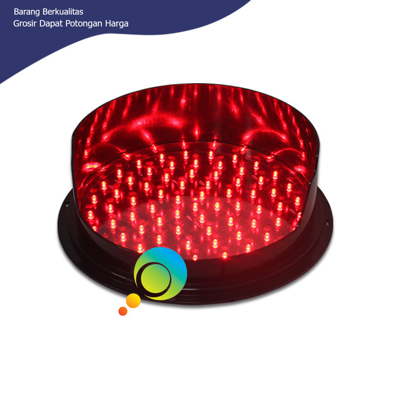 300mm Red LED Traffic Light Module with Visor Road Safety Control DC12V/DC24V Signal Light for Traff