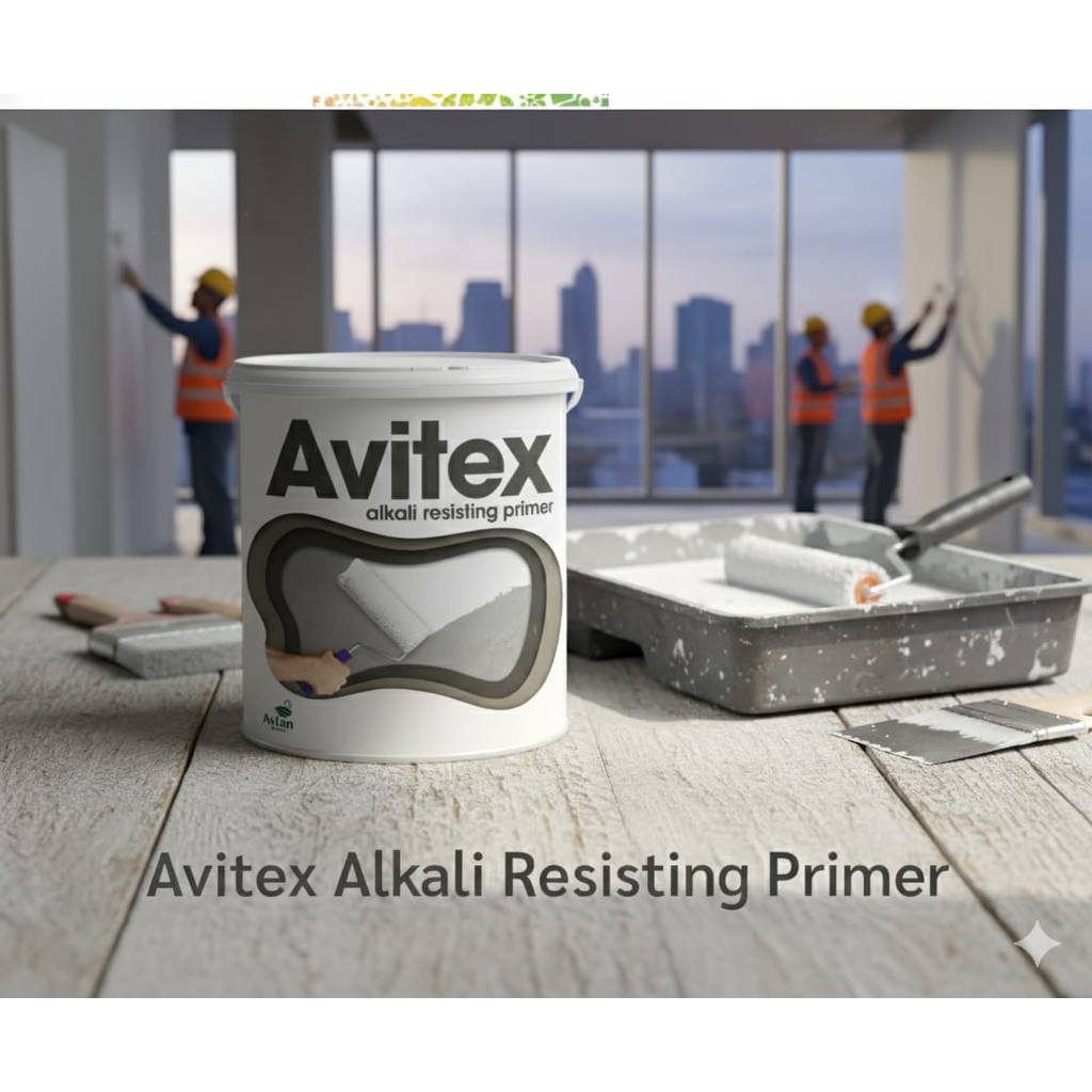 Avitex alkali resisting primer 4kg, Cat dasar alkali, Cat Avitex 4 kg, Cat Alkali