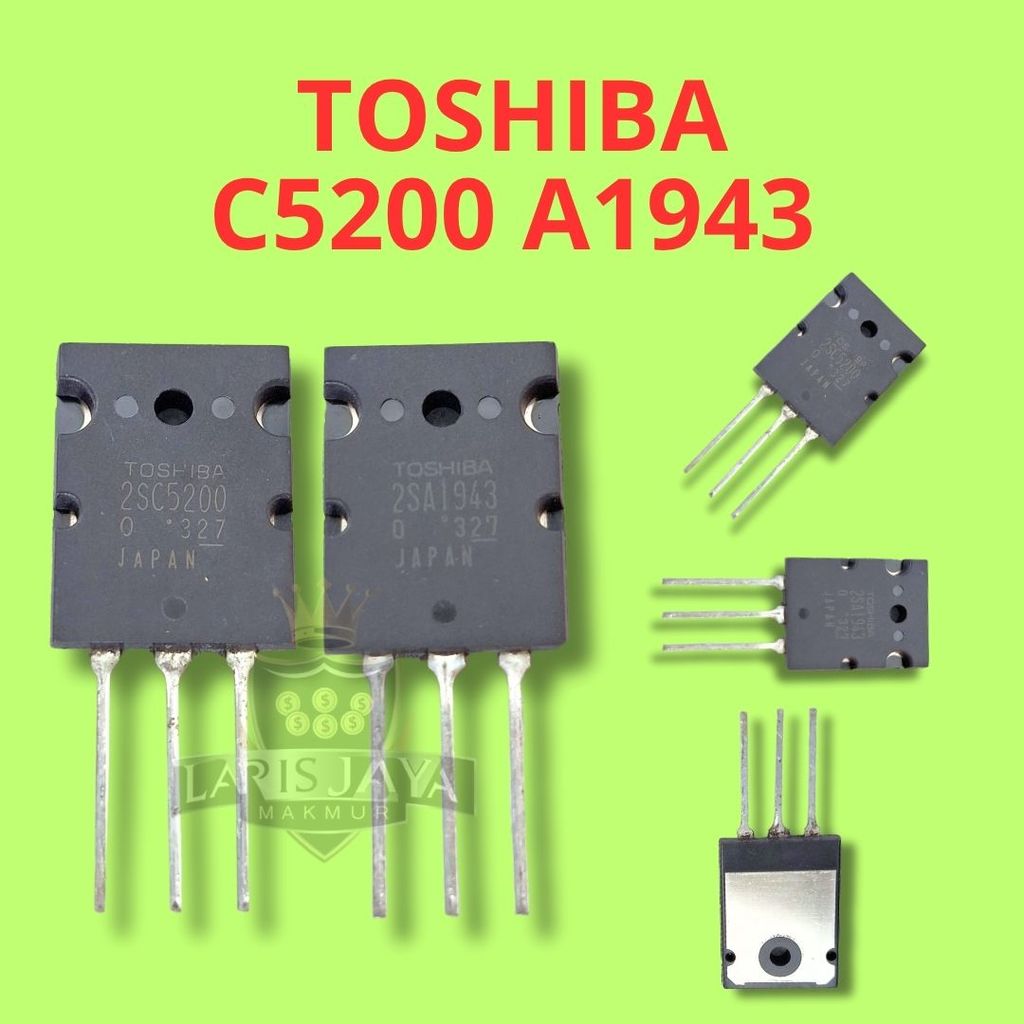1 Set Transistor C5200 A1943 – Toshiba Final Original Japan