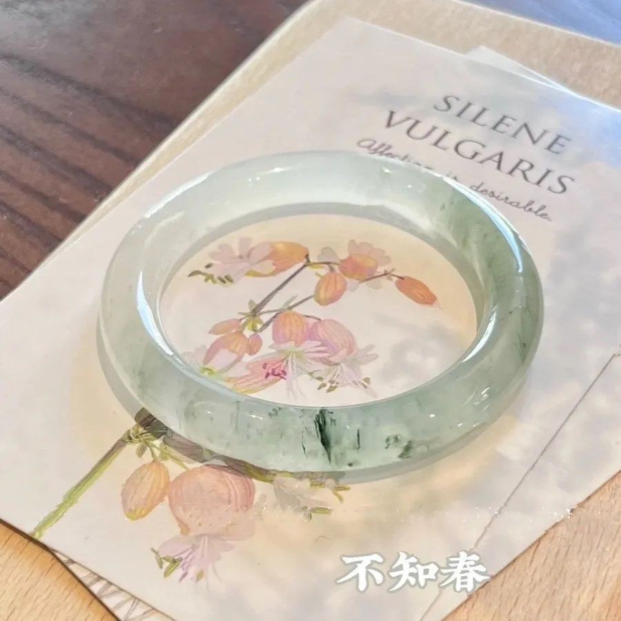 Gelang Lapis Berwarna/Gaya Cina Kuno/Gelang Kecantikan/Gelang Batu Giok Imitasi