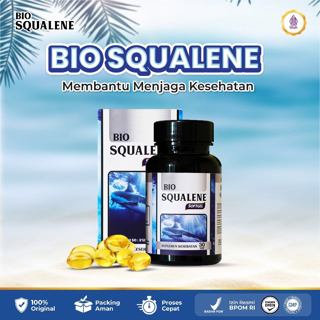 BIO SQUALENE SOFTGEL ORIGINAL OFFICIAL STORE PROMIL SPREMA PRIA KESEHATAN OTAK IMUNITAS BPOM AMPUH