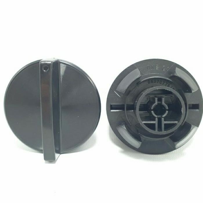 Knop/knob Mesin Cuci Polytron Hitam - Silver