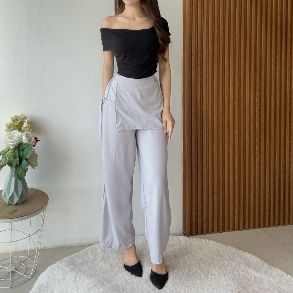 Envera —— (Real Picture) Helena Pants Kulot Wanita Elegan Celana Panjang Bawahan Wanita Fashion Wani
