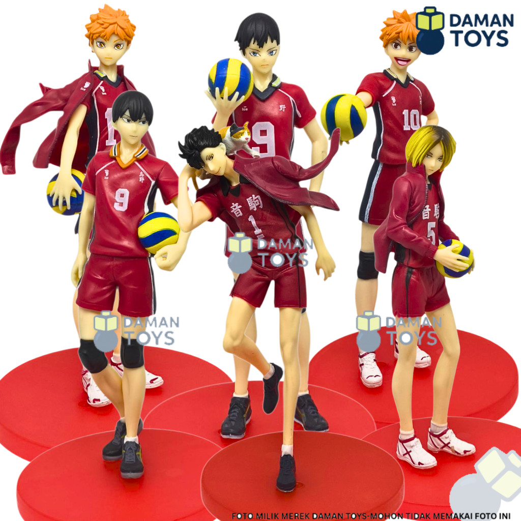 Action Figure Haikyuu Tobio Kageyama Kenma Kozume Shoyo Hinata Red