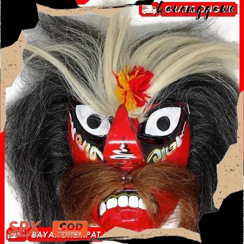 TERBARU LAGI PROMO - Promo Terbaik  - BUJANG GANONG/GANONGAN GRADE A / Ganongan Jambul / topeng gano