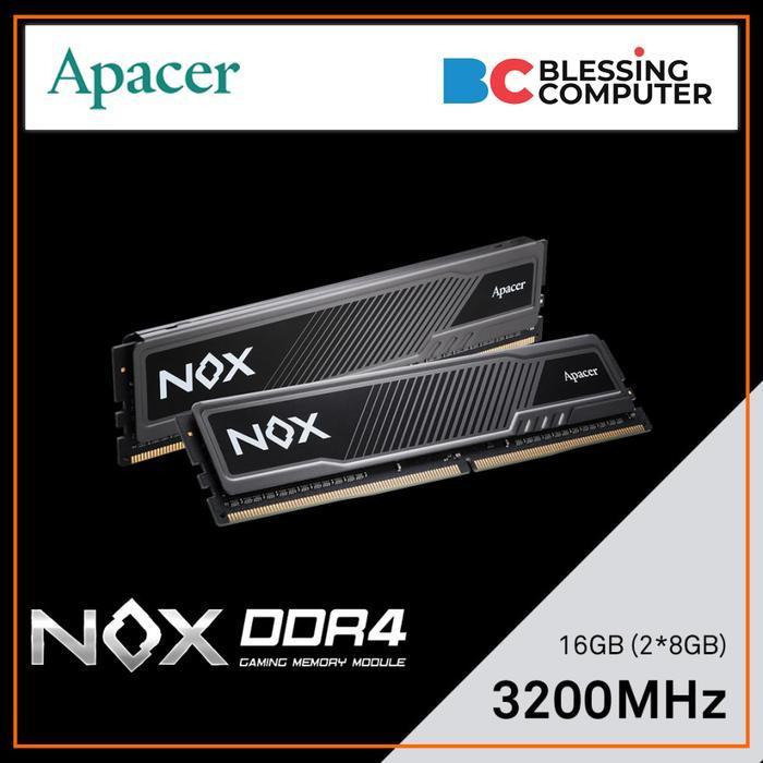 RAM Apacer NOX 16GB 2x8GB DDR4 PC3200 CL16 AH4U16G32C28YMBAA-2