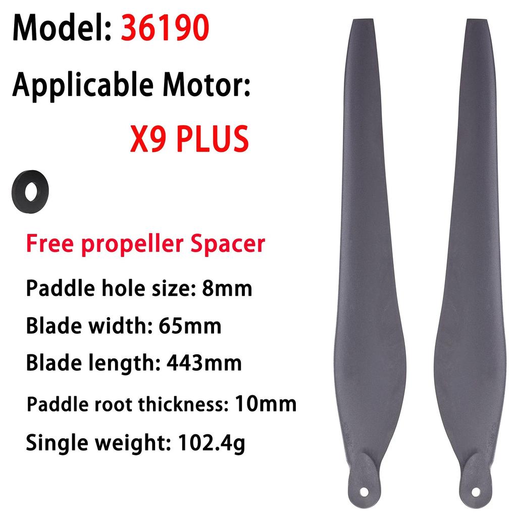 36190 Carbon Nylon Propeller 36 Inch CW CCW Props For Hobbywing X9/X9 Plus/X9Max Agricultural Protec