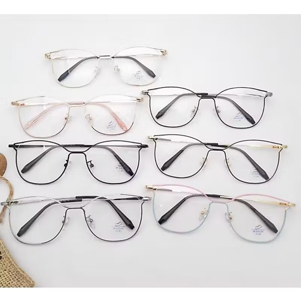 (2065) kacamata terbaru cat eyes titanium