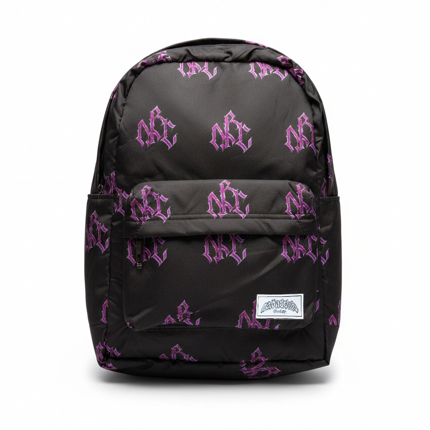 AURESTORE NOTBADCLUB - CHROME LOGO BAG - TAS RANSEL BACKPACK MOTIF FULLPRINT CHROME