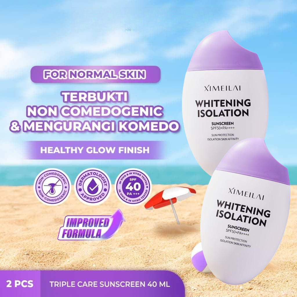 NEW XILAIMEI  Sunscreen Brightening Normal / Tinted Sunscreen For Acne & Oily Skin SPF 40 PA+++ 70ML