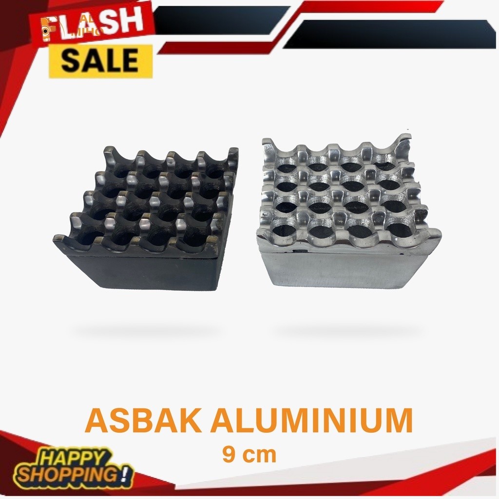 Asbak Aluminium 16 Lubang - Asbak Rokok Aluminium - Asbak Besi - Asbak alloy - Asbak Unik - Asbak Ro