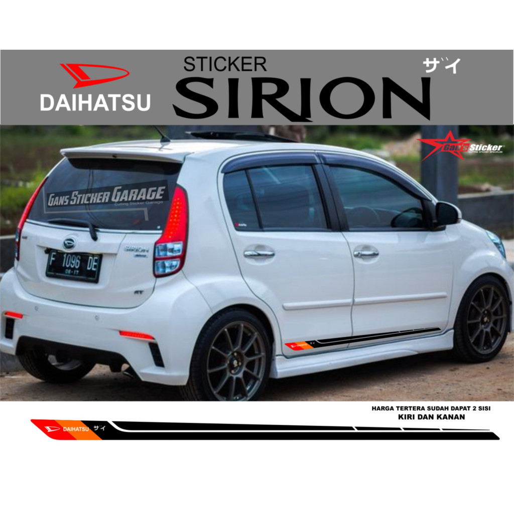 STREET.CARS STICKER DAIHATSU SIRION AKSESORIS DAIHATSU SIRION