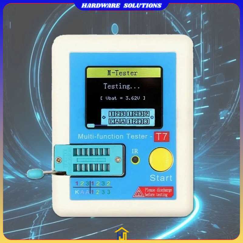 ESR Meter Multifunctional Transistor Tester Resistance Thyristor - LCR-T7