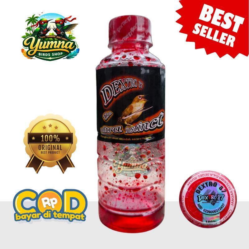 DEXTRO 87 PLECI ORIGINAL VITAMIN PLECI PRODUK OM ACUZ ORIGINAL DEXTRO 87 TUTUP MERAH